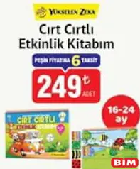 YÜKSELEN ZEKA CIRT CIRTLI ETKİNLİK KİTABIM 16-24 AY fiyat ve kampanya bilgisi